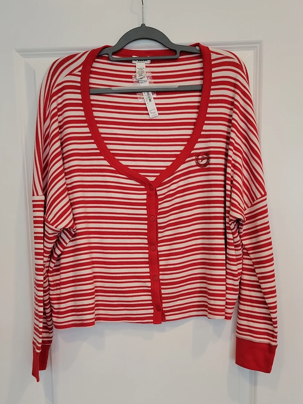 PINK Victoria's Secret 2 Piece Thermal Pajama Set Shorts/Top XXL NWT